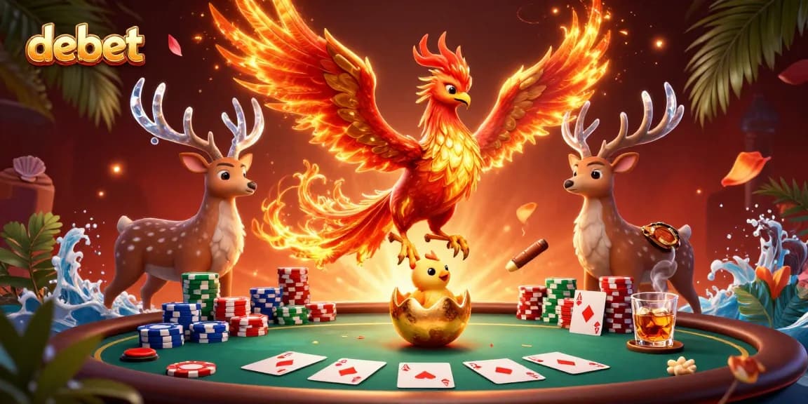 Engage with debet and experience the thrill of poker action with vibrant fantasy visuals.