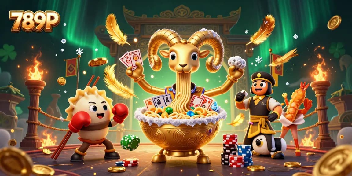Join the fun at 789P with vibrant casino elements and exciting characters in a dynamic gaming setting.