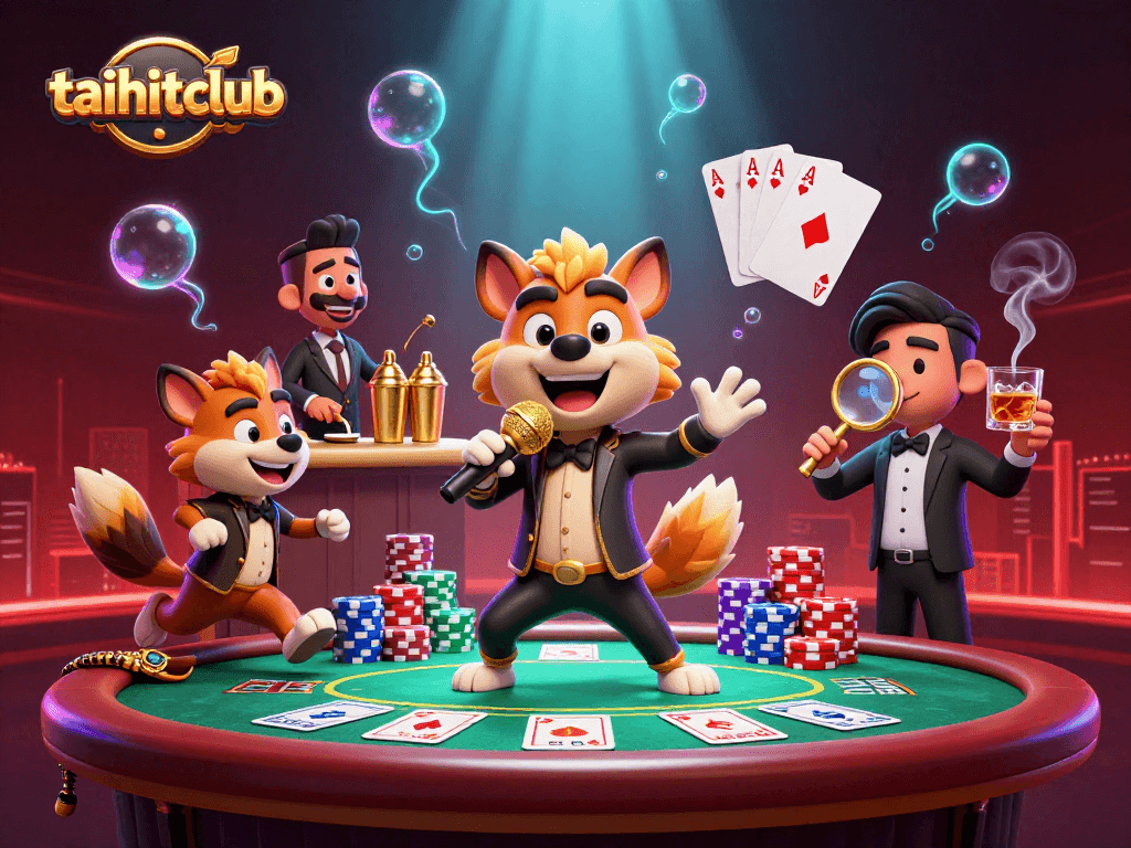 Join the laughter at taihitclub's lively comedy casino with vibrant characters and dynamic gaming elements.