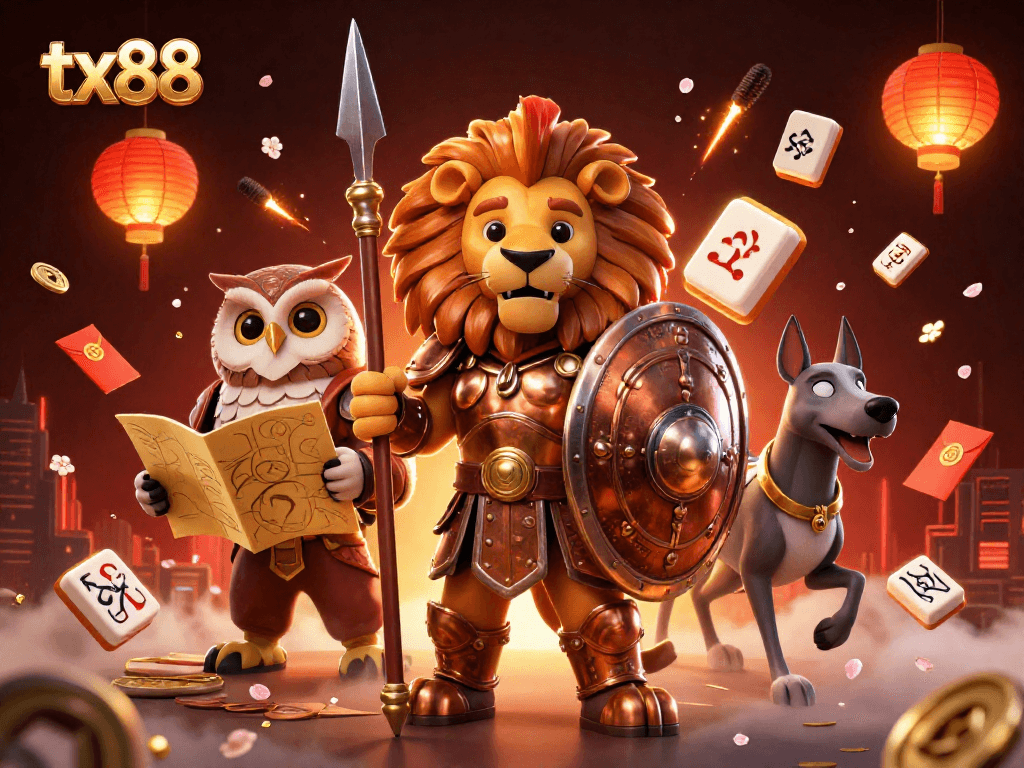 Engage with engaging wagering experiences at tx88 featuring a Spartan lion, owl strategist, and greyhound messenger.