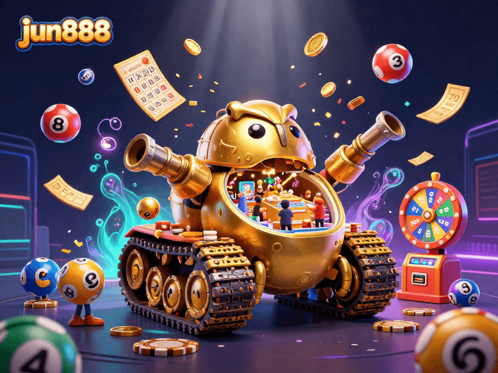 Engage in thrilling casino adventures with jun888 inside a dynamic beetle tank filled with games and excitement.