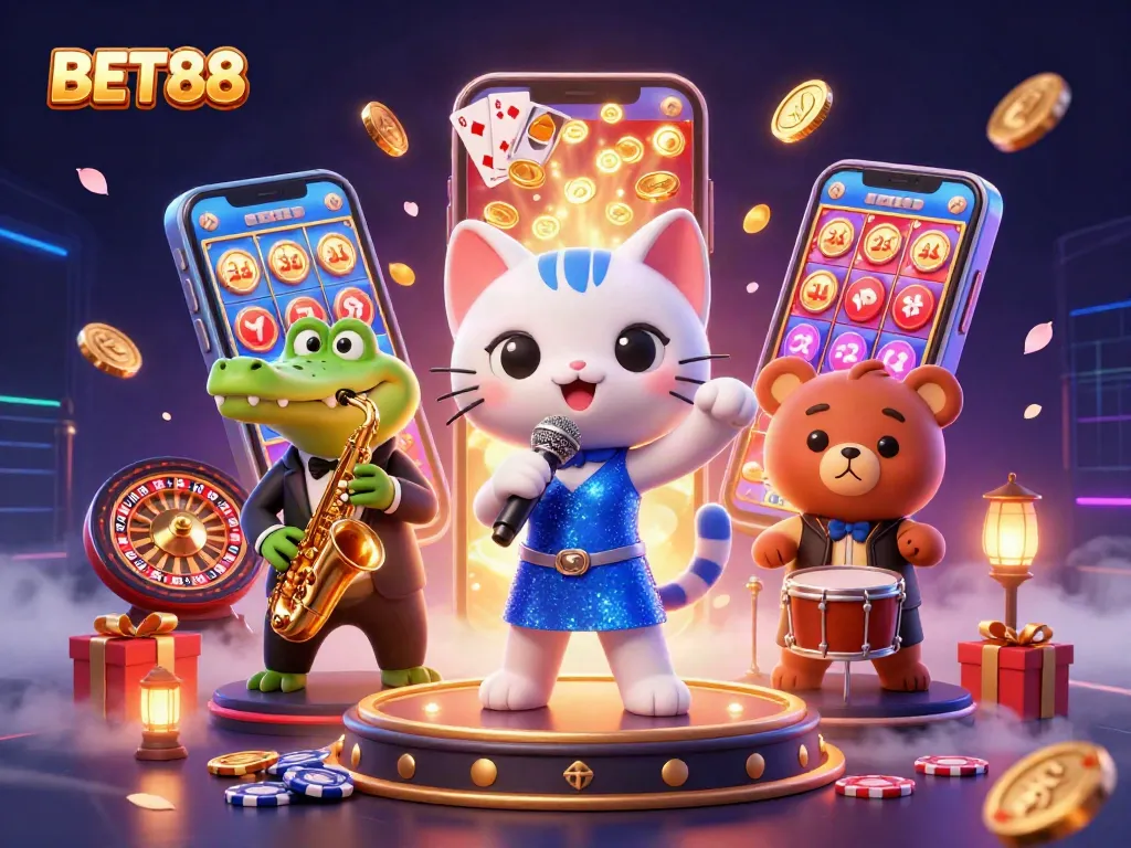 BET88, trải nghiệm sòng bạc ấn tượng với hình ảnh thú vị và trò chơi đa dạng.