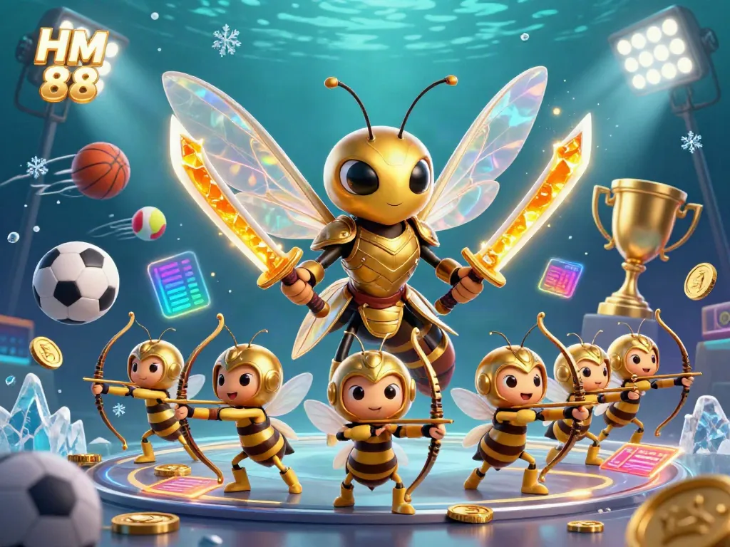 Experience thrilling gameplay with HM 88 as hornet warriors engage in an action-packed casino battle.
