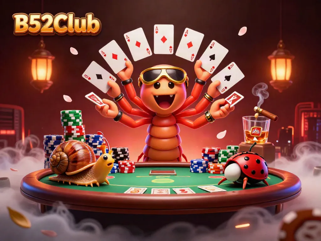 Experience B52CLub excitement with vibrant casino action featuring a unique dealer and high-roller dynamics.
