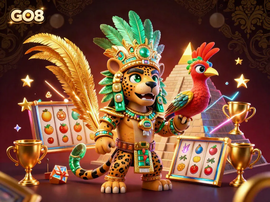 Experience the thrill of GO8 with vibrant casino elements and dynamic characters.