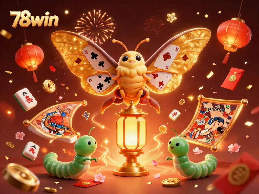 Experience the excitement of 78win with vibrant casino scenes featuring animated elements.