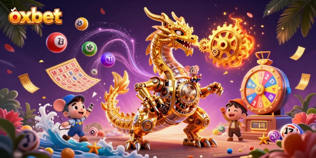 Experience the excitement at Oxbet with vibrant lottery balls and thrilling prize activities