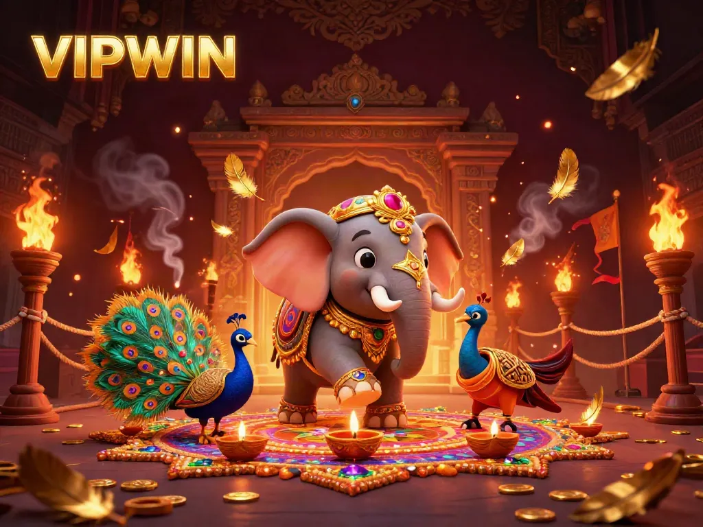 Experience luck and excitement at VIPWIN, where vibrant colors and engaging elements bring online gaming to life.