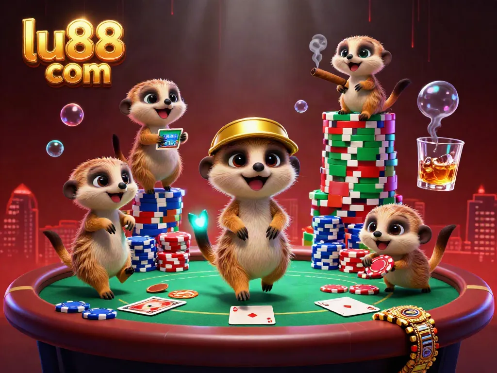Engage in the thrilling world of lu88 com as meerkats operate a vibrant casino scene with poker expertise.