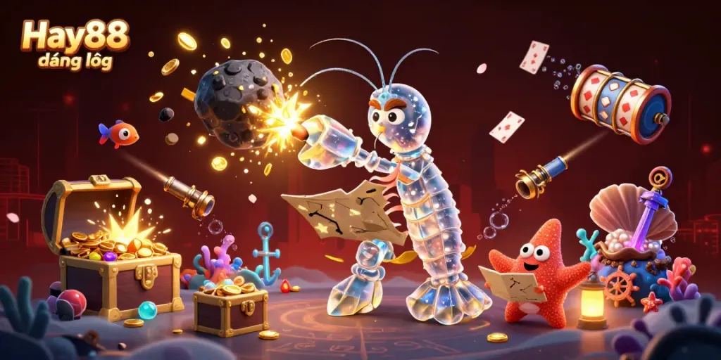 Engage in thrilling action while playing Hay88 đăng nhập with a galactic samurai, asteroids, and vibrant casino elements.