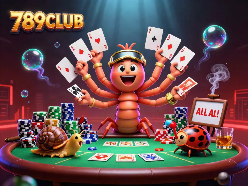 Experience exciting gameplay at 789CLUB with our lively 3D dealer and vibrant poker scene.